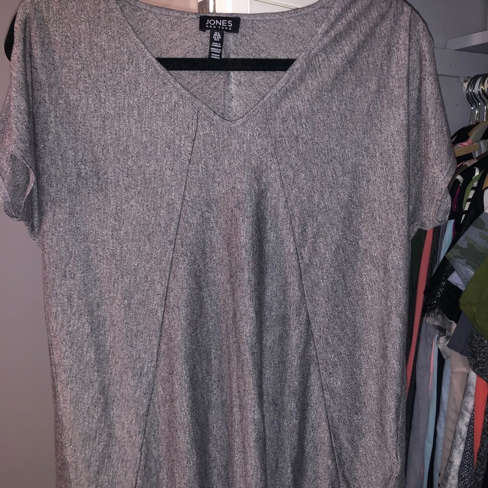☆ gray split sleeve top ☆